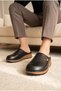 Women's Leather Look, Closed Toe, Wedge Heeled, Home and Outdoor Slippers - 8