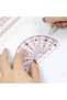 8 PCS Maths Geometry Set with Shatterproof Case, Metal Compass, Protractor, Ruler, Pencil, Sharpener - 6