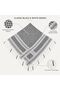 Arabian Muslim Headscarf Unisex Shemagh Keffiyeh Black & White - 3