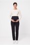 403 Black Color Autumn - Winter Modal Adjustable High Waist Maternity Sweatpants - Flexible and Comfortable Maternity Wear - 5