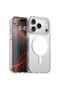 Case Compatible with Apple iPhone 18 Pro Max New Generation Magsafe Supported Cover with Velvety Buttons Transparent