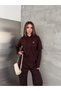 Women's Modal Fabric Hooded Tracksuit Set with Grass Stitching Detail - 6