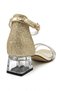 Girls' Evening Dress Shoes Special Occasion Double Butterfly Ankle Buckle Stoned Double Band Transparent Heels - 4