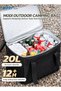 20L Insulated Cooler Bag, 12H+ Hot & Cold Thermal Bag, 600D Oxford Fabric, Hand & Shoulder Carry, Portable Lunch Bag, Camping Cooler Bag for Picnic, Travel & Food Storage - 3