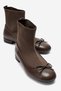 Vista Brown Knitted Ankle Bow Women's Boots