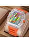 Men's Wristwatch - Transparent Case - Quartz Movement - Date Display - Modern Design Men's Watch
