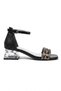 Girls' Evening Dress Shoes Special Occasion Double Butterfly Ankle Buckle Stoned Double Band Transparent Heels - 2