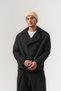 Ravello Bearded Fabric Textured Buttoned Double-Breasted Collar Men's Coat - 3