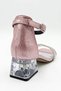 Girls' Evening Dress Shoes Special Occasion Double Butterfly Ankle Buckle Stoned Double Band Transparent Heels - 4