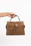 Vince Earth Suede Genuine Leather Women's Handbag
