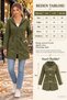 Hooded Comfort - Women's Long Jacket with Adjustable Waist and Pockets - 7