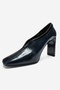 Nore Navy Blue Print Women's Heeled Shoes - 8