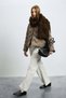 122120081 Desert Women's Classic Collar Snap-On Goose down Inflatable Coat Women's Coat Brown - 6