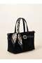 Women's Knitted Patterned Scarf Detailed Buckle Zippered Hand and Shoulder Bag 7456 - 2