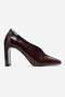 Nore Burgundy Print Women's Heeled Shoes - 5