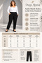 Women's Plus Size 4-Way Lycra Steel Knitted Pipe Leg Pants - 2