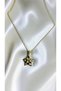 Gold Color Star Stone Star Figured Steel Necklace