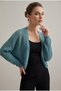 Premium Openwork Thin Knitwear Bolero Cardigan - 4
