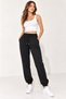 Women's Modal Fabric High Waist Elastic Waistband Pockets Relaxed Fit Elastic Cuffs Jogger Sweatpants