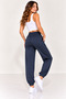 Women's Modal Fabric High Waist Elastic Waistband Pockets Relaxed Fit Elastic Cuffs Jogger Sweatpants - 5