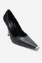 Nikolia Black Striped Women's Heeled Shoes - 5