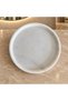 White Marble Round Presentation Tray, White Marble Bathroom Organizer & Organizer - 6