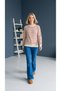 Women's Striped Sweatshirt Relaxed Fit - 5