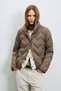 122120081 Desert Women's Classic Collar Snap-On Goose down Inflatable Coat Women's Coat Brown - 3