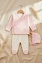 Baby Girl 100% Cotton 3-Piece Baby Girl Hospital Discharge Set 03 Months - 2
