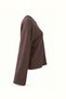 Wide Sleeve Brown Cotton Basic Tshirt - 6