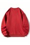Unisex Crew Neck Three Yarn Cotton Loose Fit Sweatshirt Thick 100% Cotton - 3