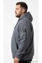 Men's Large Size Seasonal Jjebasic Softshell Jacket Hooded Zipper Pocket Ribbed Comfortable Cut Sports Model 12236331 - 3