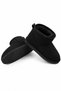 9002 Women's Premium Suede Fur Lined Winter Boots Black - 6