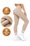 Women's Fleece Lined High Waist Black Stretchy Leggings