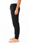 Men's Black Sweatpants 100% Cotton 2 Thread Casual Sports Trousers - 2