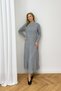 Pleated Knitwear Dress 94-3044 - 4