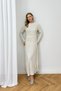 Pleated Knitwear Dress 94-3044 - 3