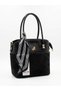 Suede Scarf Detailed Multi-Compartment Hand and Shoulder Bag