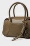 Charm Detailled Hand and Shoulder Bag - Mink - 5