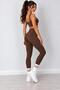 Women's Fleece Lined High Waist Black Stretchy Leggings - 4