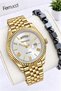 Steel Cord Calendar Dial 2 Years Warranty 3Atm Water Resistant Men's Wristwatch F.Er.0.005