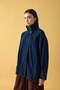 Denim Jacket with High Collar - 4