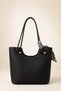 Women's Black Scarf Detailed Large Size Daily Shoulder Bag Modern Stylish Design 27029 - 4