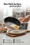 2.8L Nonstick Sauté Pan with Pour Spout & Strainer Lid, Taupe - 3