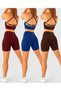 3-Pack Briza Seamless Scrunch High Waist Sports Shorts