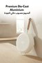 4.7L Ceramic Nonstick Sauté Pan with Dual-Size Strainer Lid, Cream - 5