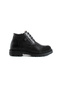 Men's Genuine Leather Black Fur Winter Boots – Stylish Design with Lace-Up and Zipper Closure and Thick Sole - 5