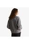 Collared Women's Gray Fleece Jacket Nf0A8J6K0V21-Gray - 3
