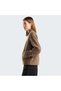 Nf0A8J6Kus51 Fleece Collared Women's Brown Fleece Jacket - 5