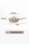 2.8L Nonstick Sauté Pan with Pour Spout & Strainer Lid, Taupe - 2